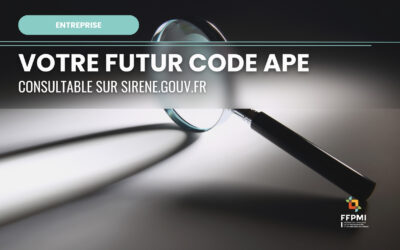 Votre futur code APE est consultable sur sirene.gouv.fr